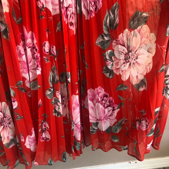 NWT Eliza J floral accordion pleated maxi dress. - Picture 12 of 15